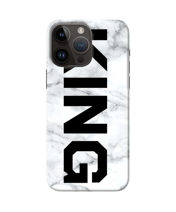 King marble text iPhone 14 Pro Max Back Cover