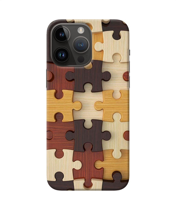 Wooden puzzle iPhone 14 Pro Max Back Cover