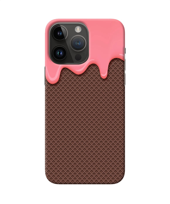 Waffle cream biscuit iPhone 14 Pro Max Back Cover