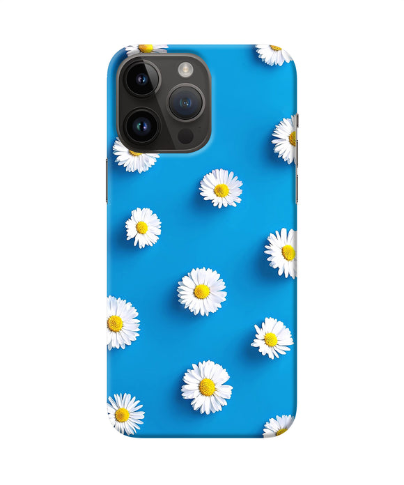 White flowers iPhone 14 Pro Max Back Cover