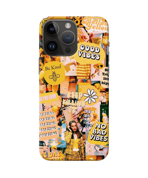 Good vibes poster iPhone 14 Pro Max Back Cover