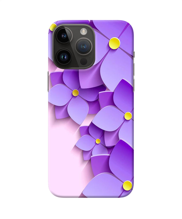 Violet flower craft iPhone 14 Pro Max Back Cover