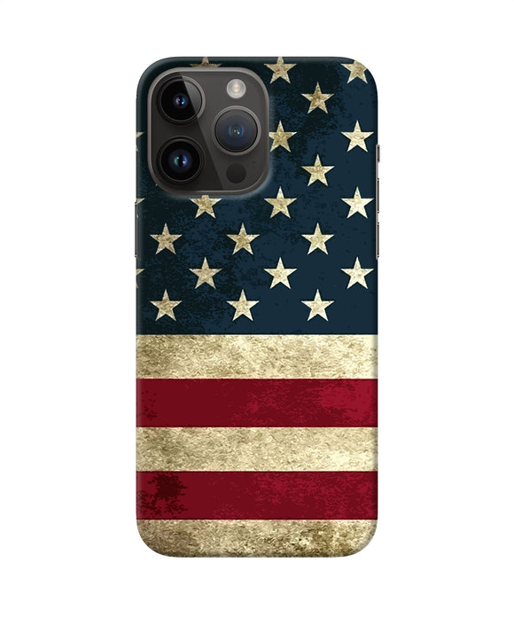 Vintage US flag iPhone 14 Pro Max Back Cover