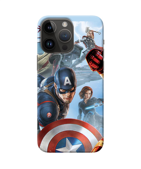 Avengers on the sky iPhone 14 Pro Max Back Cover