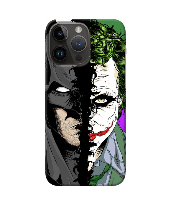 Batman vs joker half face iPhone 14 Pro Max Back Cover