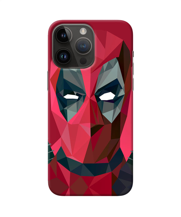 Abstract deadpool full mask iPhone 14 Pro Max Back Cover