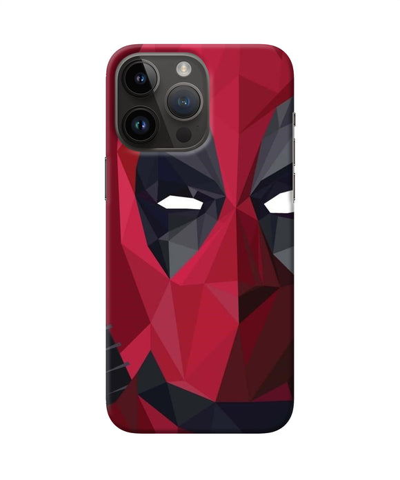 Abstract deadpool half mask iPhone 14 Pro Max Back Cover