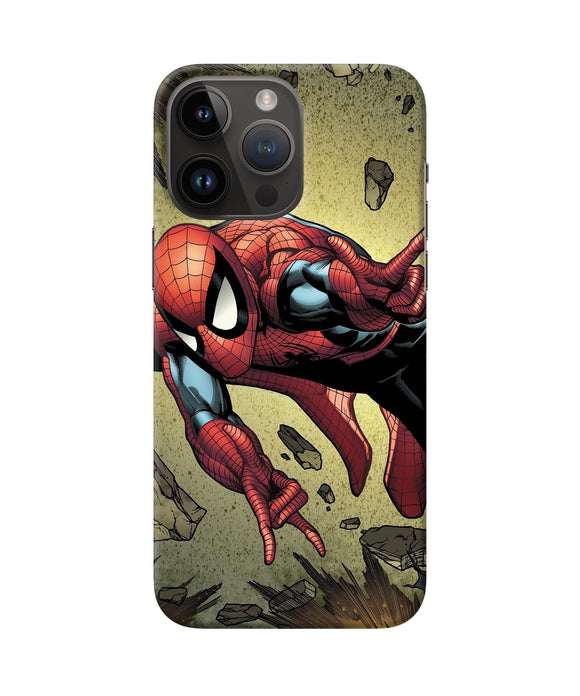 Spiderman on sky iPhone 14 Pro Max Back Cover