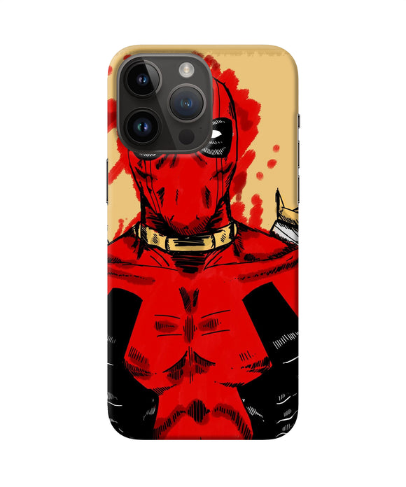 Blooded deadpool iPhone 14 Pro Max Back Cover