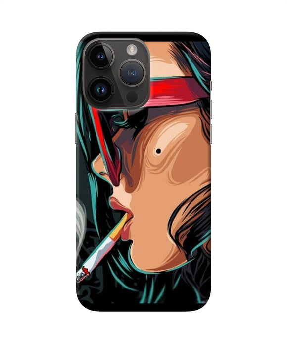 Smoking girl iPhone 14 Pro Max Back Cover