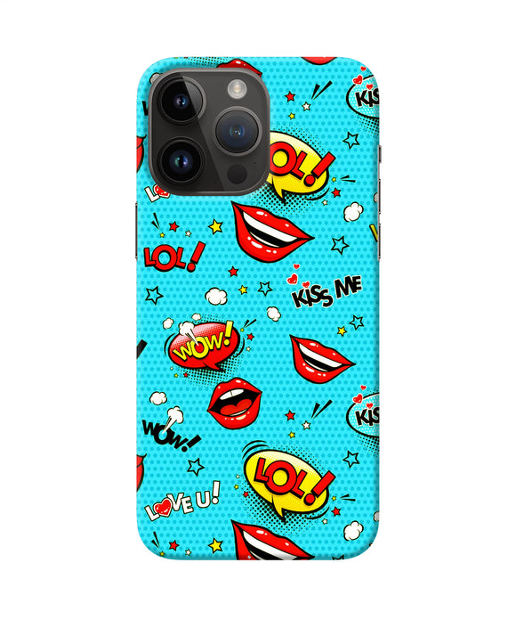 Lol lips print iPhone 14 Pro Max Back Cover