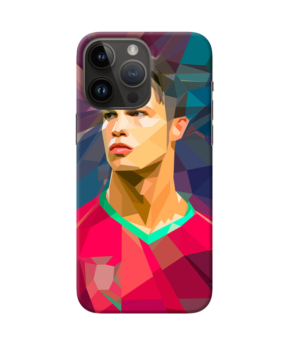 Abstract ronaldo iPhone 14 Pro Max Back Cover