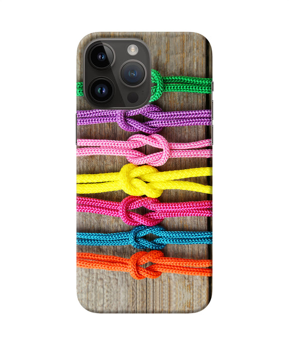 Colorful shoelace iPhone 14 Pro Max Back Cover
