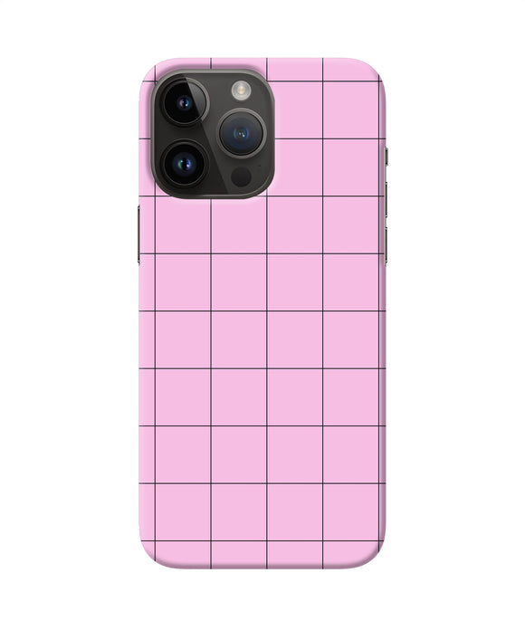 Pink square print iPhone 14 Pro Max Back Cover