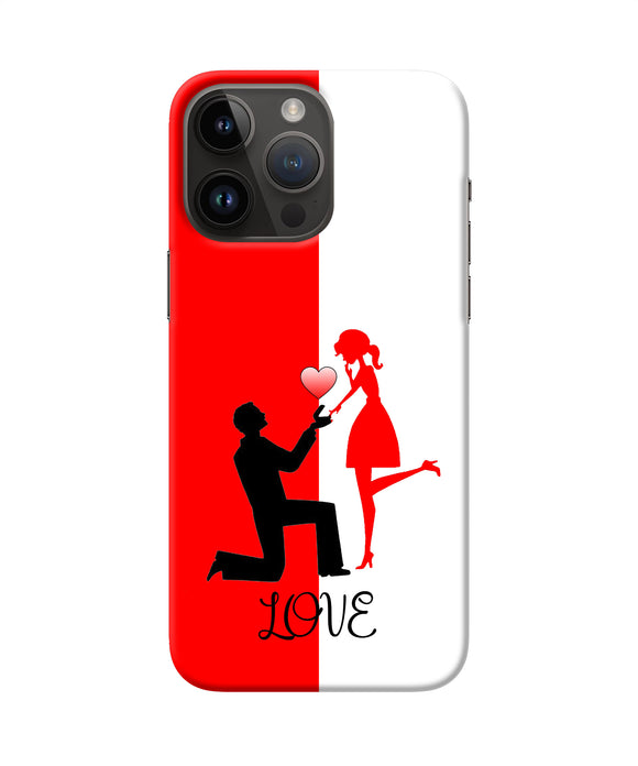 Love propose red and white iPhone 14 Pro Max Back Cover