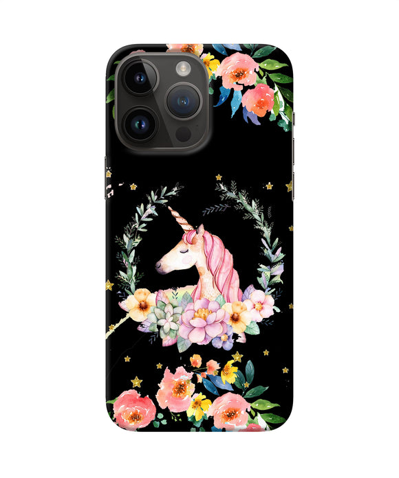 Unicorn flower iPhone 14 Pro Max Back Cover