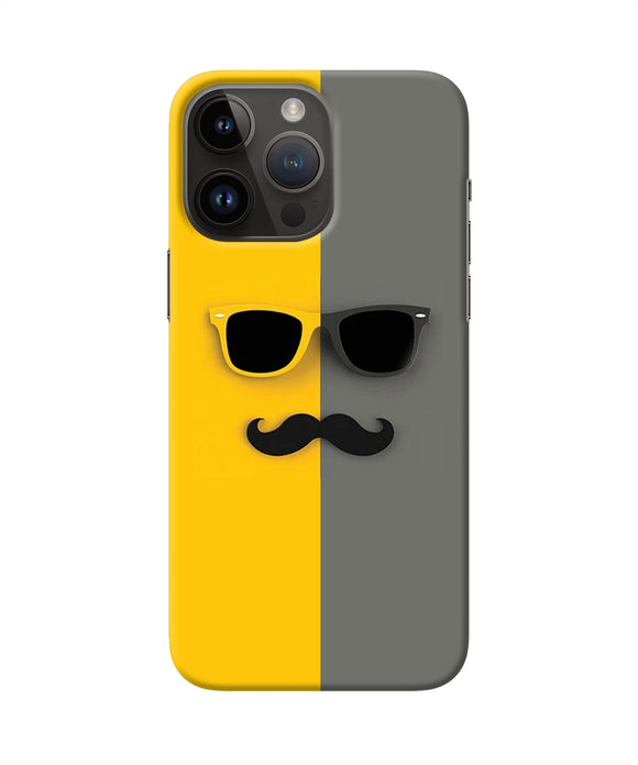 Mustache glass iPhone 14 Pro Max Back Cover