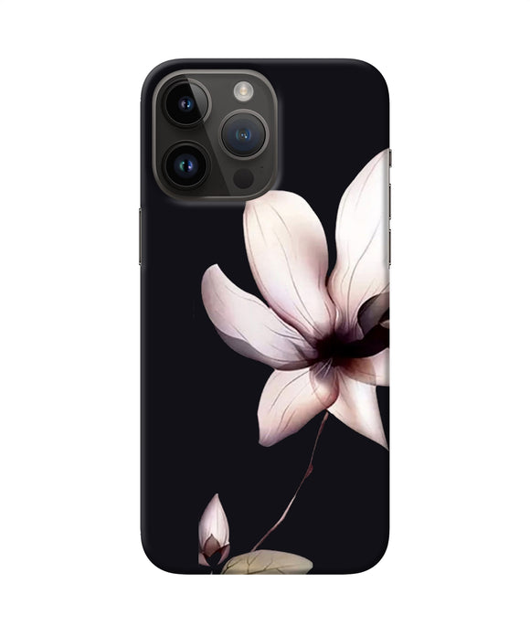 Flower white iPhone 14 Pro Max Back Cover
