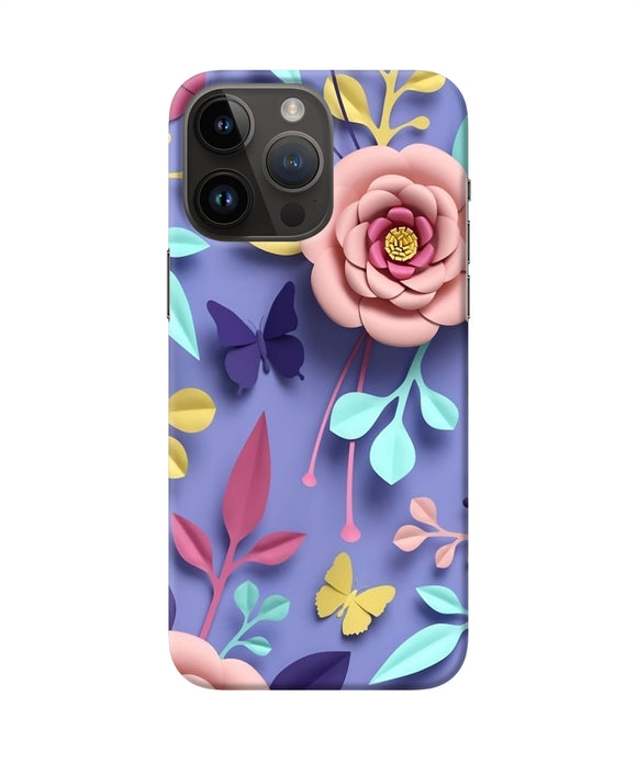 Flower canvas iPhone 14 Pro Max Back Cover