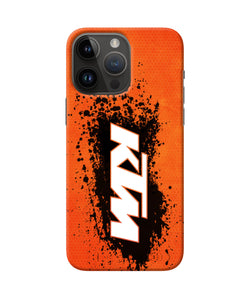 KTM black spray iPhone 14 Pro Max Back Cover