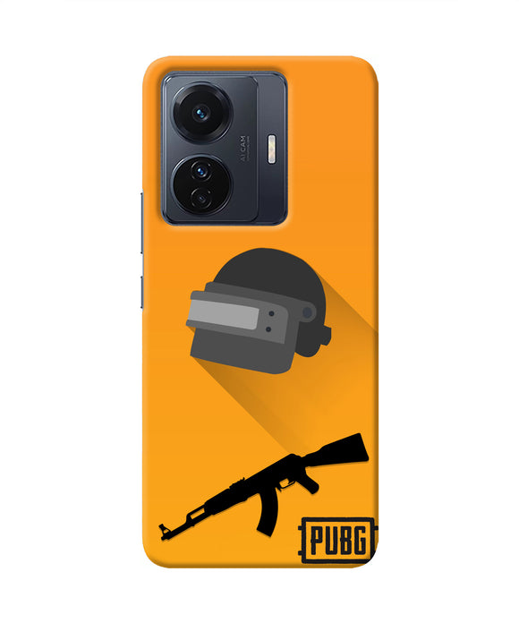 PUBG Helmet and Gun Vivo T1 Pro 5G Real 4D Back Cover