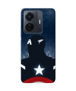 Captain america Shield Vivo T1 Pro 5G Real 4D Back Cover