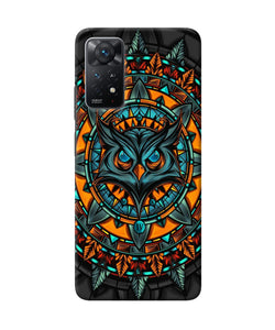 Angry Owl Art Redmi Note 11 Pro Plus 5G Back Cover