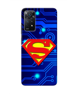 Superman Abstract Redmi Note 11 Pro Plus 5G Real 4D Back Cover