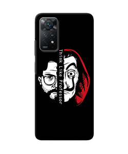 Money Heist Think Like Professor Redmi Note 11 Pro Plus 5G Back Cover