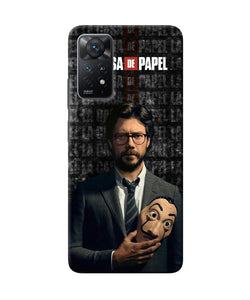 Money Heist Professor with Mask Redmi Note 11 Pro Plus 5G Back Cover