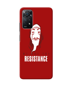 Money Heist Resistance Quote Redmi Note 11 Pro Plus 5G Back Cover