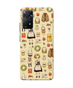 Canvas girl print Redmi Note 11 Pro Plus 5G Back Cover