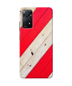 Abstract red brown wooden Redmi Note 11 Pro Plus 5G Back Cover