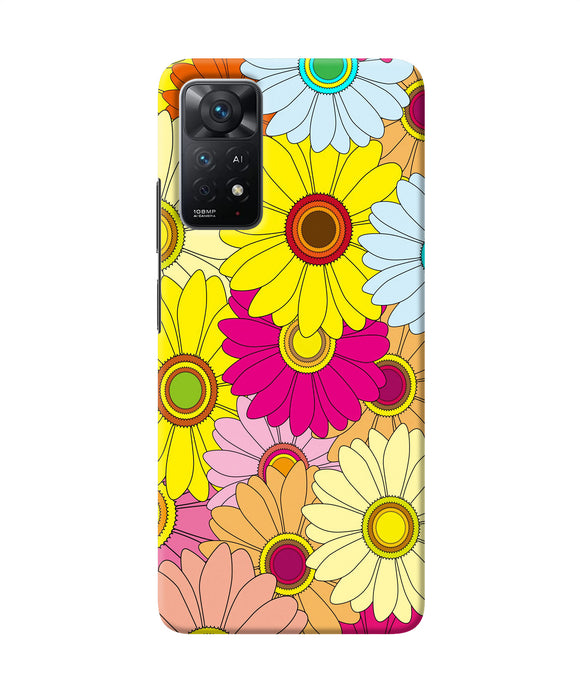 Abstract colorful flowers Redmi Note 11 Pro Plus 5G Back Cover