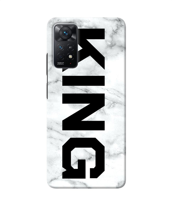 King marble text Redmi Note 11 Pro Plus 5G Back Cover