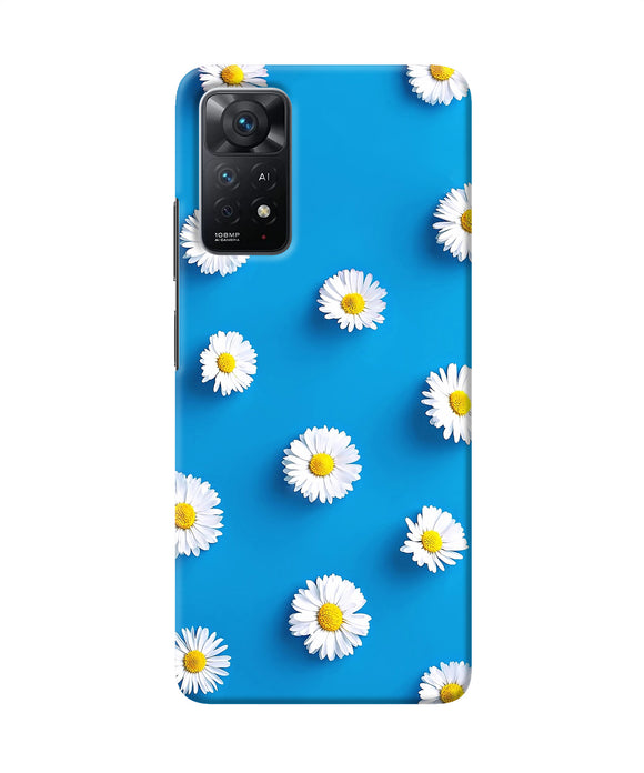 White flowers Redmi Note 11 Pro Plus 5G Back Cover