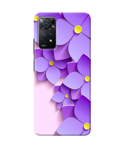 Violet flower craft Redmi Note 11 Pro Plus 5G Back Cover