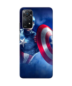 Captain america on sky Redmi Note 11 Pro Plus 5G Back Cover