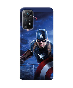 Captain with ironman Redmi Note 11 Pro Plus 5G Back Cover