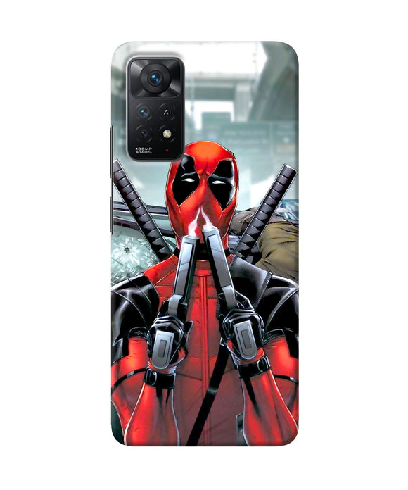 Deadpool with gun Redmi Note 11 Pro Plus 5G Back Cover