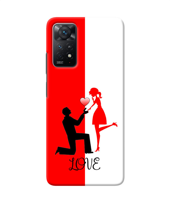 Love propose red and white Redmi Note 11 Pro Plus 5G Back Cover