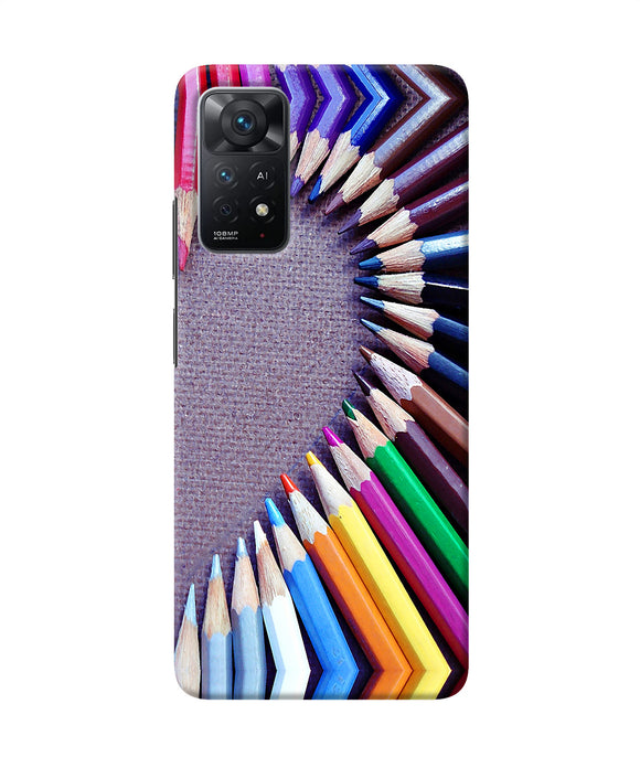 Color pencil half heart Redmi Note 11 Pro Plus 5G Back Cover