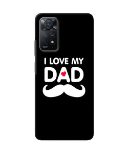 I love my dad mustache Redmi Note 11 Pro Plus 5G Back Cover