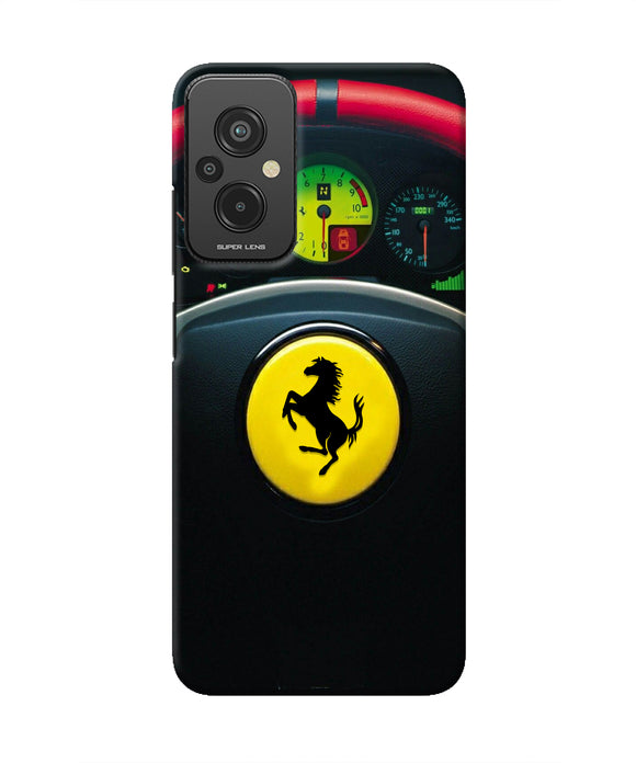 Ferrari Steeriing Wheel Redmi 11 Prime 5G Real 4D Back Cover