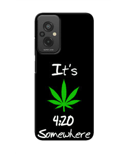 Weed Quote Redmi 11 Prime 5G Real 4D Back Cover