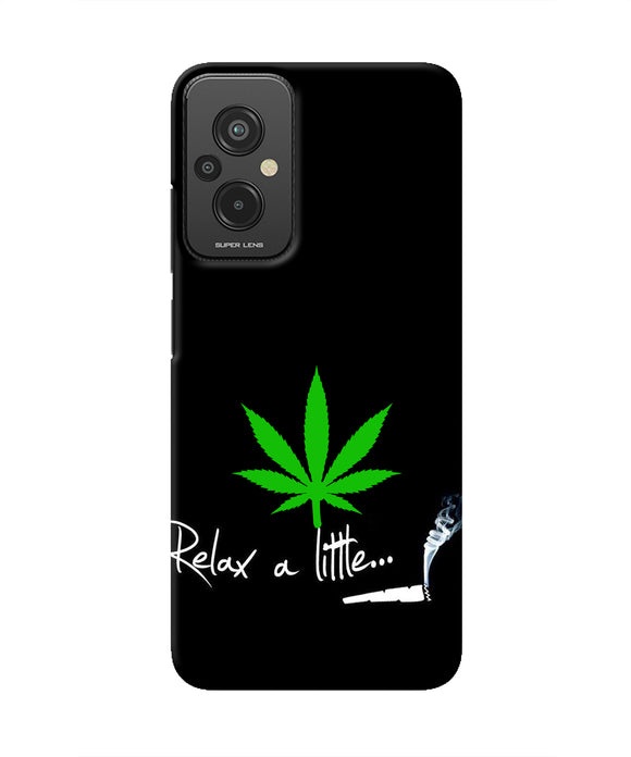 Weed Relax Quote Redmi 11 Prime 5G Real 4D Back Cover