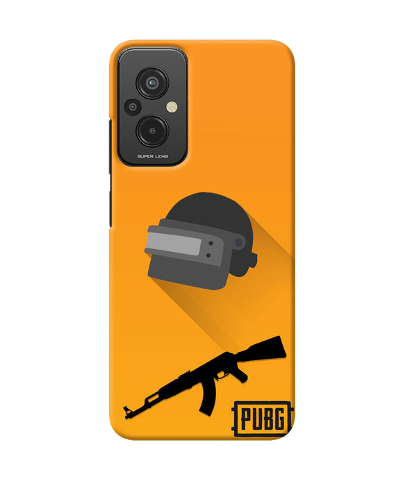 PUBG Helmet and Gun Redmi 11 Prime 5G Real 4D Back Cover