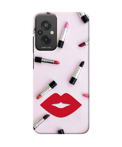 Lips Lipstick Shades Redmi 11 Prime 5G Real 4D Back Cover