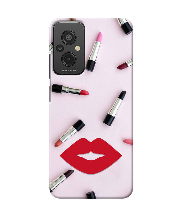 Lips Lipstick Shades Redmi 11 Prime 5G Real 4D Back Cover