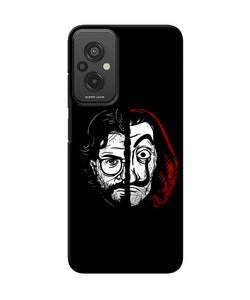 Money Heist Professor Mask Sketch Redmi 11 Prime 5G Back Cover